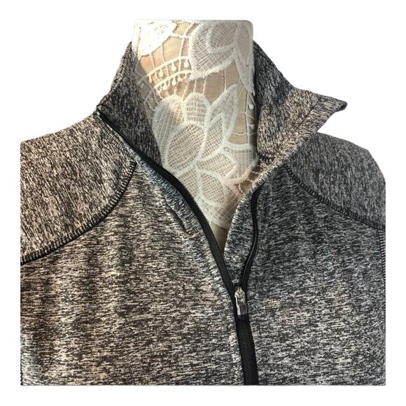 ATHLETA 1/4 zip long sleeve top with zippered pocket in gray size medium - Picture 4 of 12